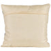 20" White and Black Handloom Woven Outdoor Square Throw Pillow