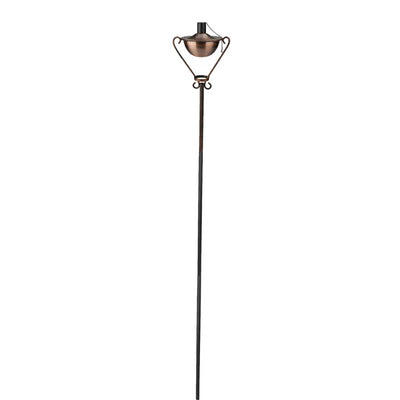 Product Image: 61" Brushed Copper Half Moon Oil Lamp Outdoor Patio Torch