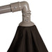 10' Offset Outdoor Patio Umbrella with Hand Crank - Brown