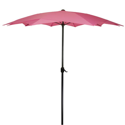 Product Image: 8.85' Outdoor Patio Lotus Umbrella with Hand Crank Pink