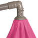 10' Offset Outdoor Patio Umbrella with Hand Crank - Pink