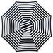 8.5' Striped Outdoor Patio Market Umbrella with Wooden Pole
