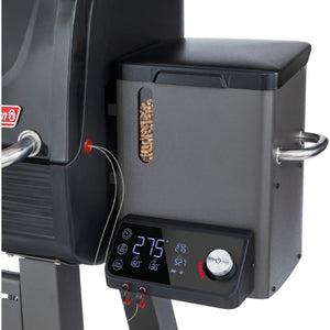 Grill Cookout Wood Pellet with LED Digital Controller 2 Probes and Cover Black