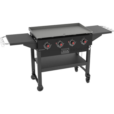 Product Image: Grill Cookout Propane with 2 Side Shelves Bottom Shelf Cover and 5 Piece Tool Set Black/Gray 4 Burner