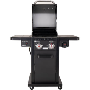Grill Revolution Propane with 2 Side Shelves Gray 2 Burner