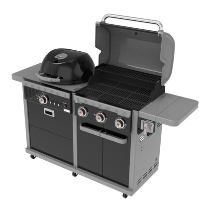 Product Image: Grill Revolution Propane/Charcoal with 2 in 1 Combination Black 3 Burner