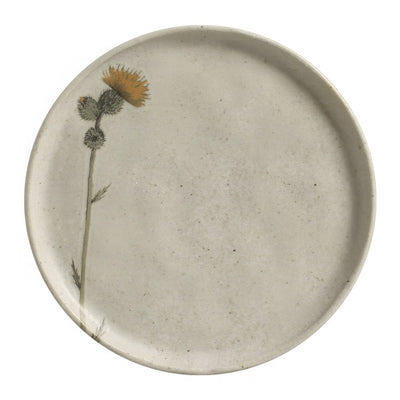 Product Image: Bread Plate Campestre Set of 6 Ivory/Green/Yellow Stoneware