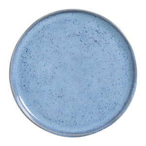 Bread Plate Breeze Set of 6 Light Blue Stoneware
