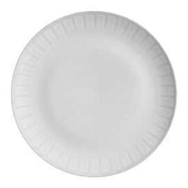 Dinner Plate Set Aurora 6 Piece White Stoneware