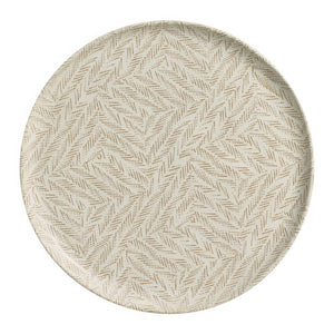 Dinner Plate Set Luar 6 Piece Ivory/Pink Stoneware