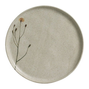 Dinner Plate Set Campestre 6 Piece Ivory/Green/Yellow Stoneware