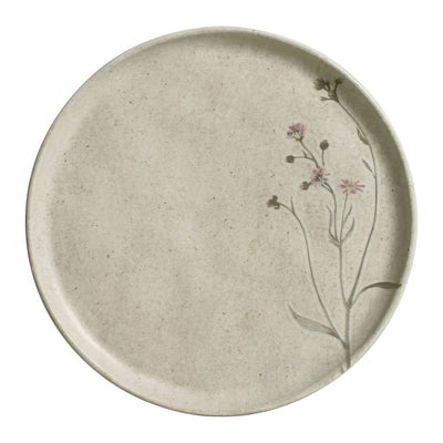 Product Image: Dessert Set Campestre 6 Piece Ivory/Green/Pink Stoneware