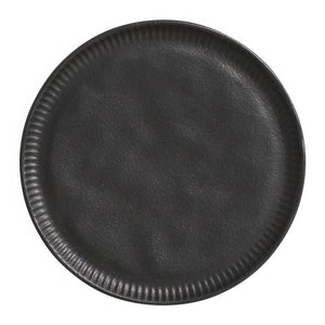 Matte Black Linhas Dessert Plates Set of 6