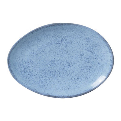 Product Image: Dessert Set Breeze Oval 6 Piece Light Blue Stoneware