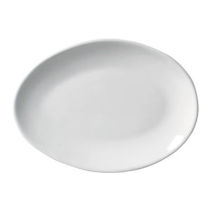 Dessert Set New White Oval 6 Piece White Stoneware