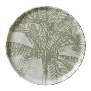Dessert Set Tropicalia 6 Piece Ivory/Green Stoneware