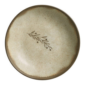 Salad Plate Set Nativa 6 Piece Tan/Brown Stoneware
