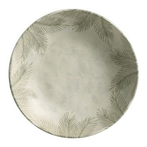 Salad Plate Set Tropicalia 6 Piece Ivory/Green Stoneware