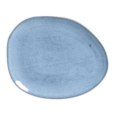 Product Image: Dinner Plate Set Breeze Oval 6 Piece Light Blue Stoneware