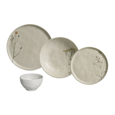Product Image: Dinnerware Set Campestre Service for 4 16 Piece Ivory/Green/Yellow/Pink Stoneware