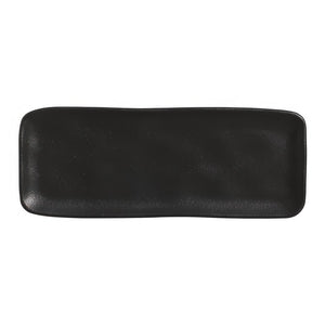 Matte Black Medium Rectangular Platters Set of 4