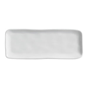 Platter Set New White Medium Rectangular 4 Piece White Stoneware