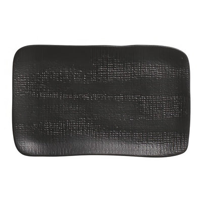 Product Image: Matte Black Medium Rectangular Juta Platters Set of 4