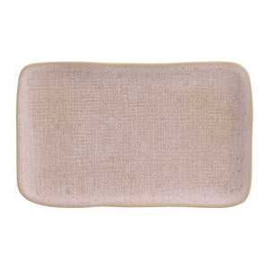 Litchi Medium Rectangular Juta Platters Set of 4