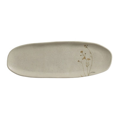 Product Image: Platter Set Campestre Large Shallow Oval 4 Piece Ivory/Green/Yellow Stoneware