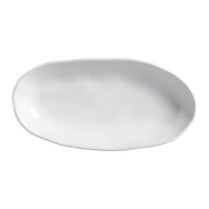 Platter Set New White Large Deep Oval 4 Piece White Stoneware
