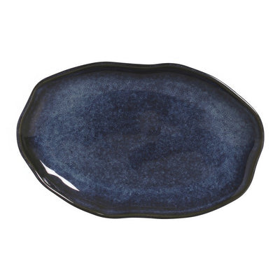Product Image: Denim Medium Shallow Oval Platters Set of 4