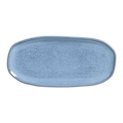 Product Image: Platter Set Breeze Medium Shallow Oval 4 Piece Light Blue Stoneware