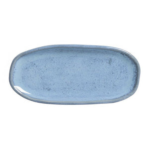 Platter Set Breeze Shallow Oval 4 Piece Light Blue Stoneware