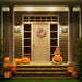 HH024BMPMP-1ORG Holiday/Halloween/Halloween Indoor Decor
