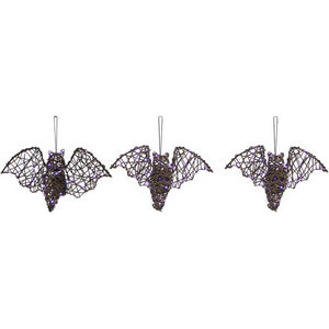 HHWOOD3BAT-1BR Holiday/Halloween/Halloween Indoor Decor