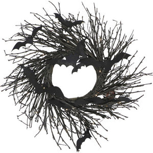 HHWRTHBAT-1BR Holiday/Halloween/Halloween Indoor Decor