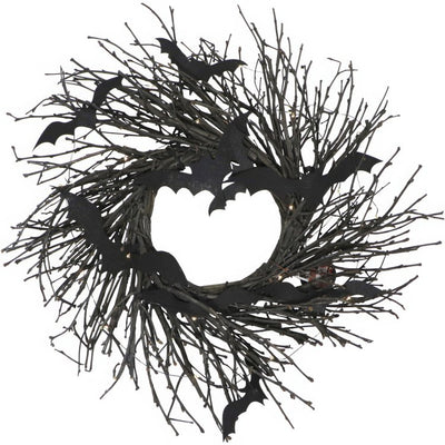 Product Image: HHWRTHBAT-1BR Holiday/Halloween/Halloween Indoor Decor