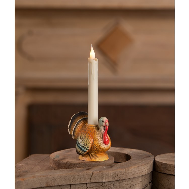 Vintage Turkey Candlestick