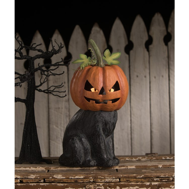 Black Cat Jack O'Lantern - Thumbnail 3