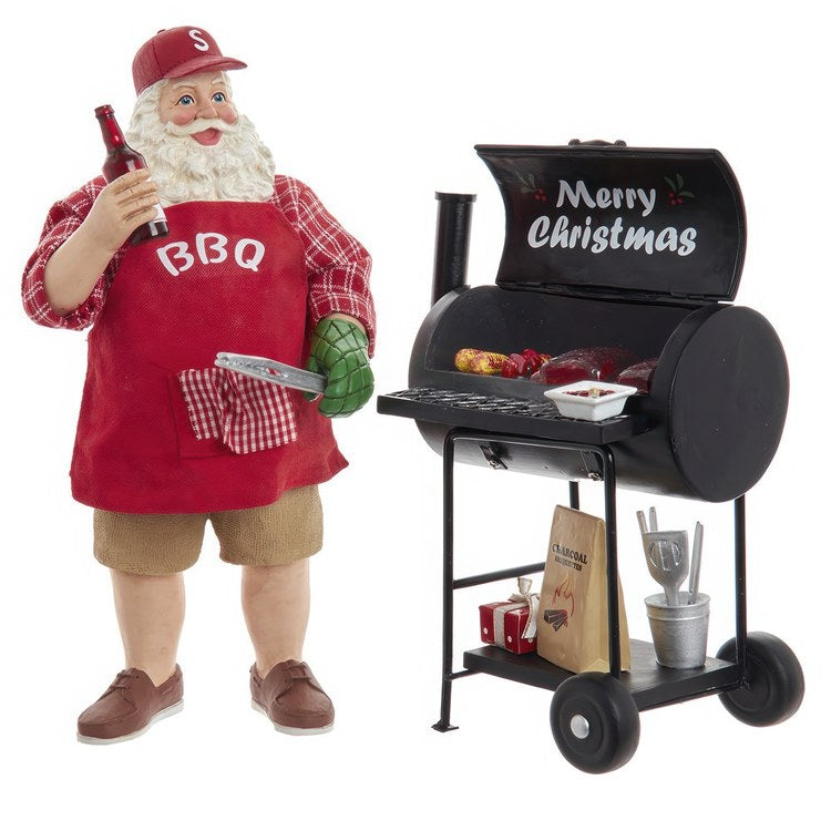 10.75" Barbecue Grill Santa