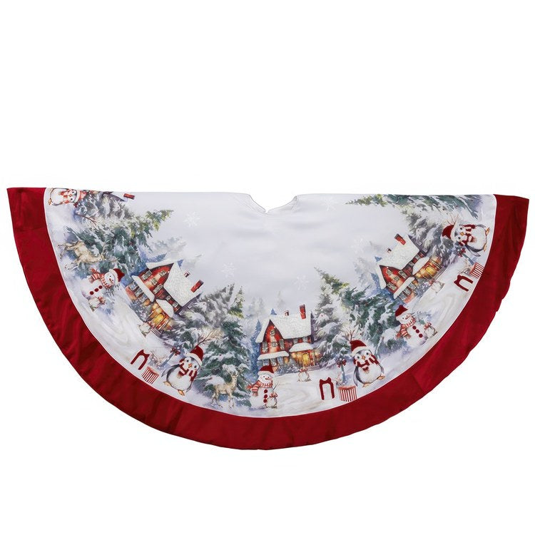 48 Inch Velvet Beaded Tree Skirt