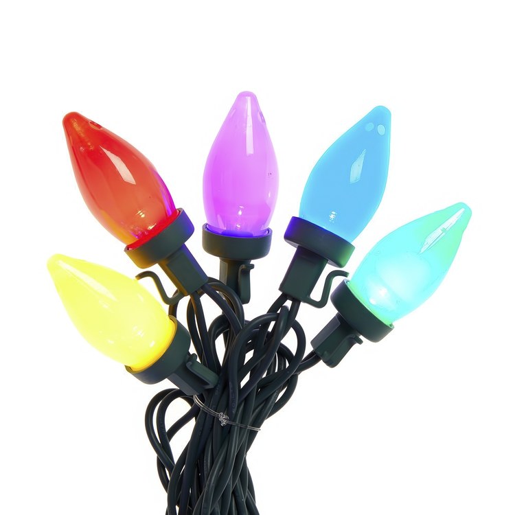 100 Lights Multi-LED C7 OPAQUE String Lights