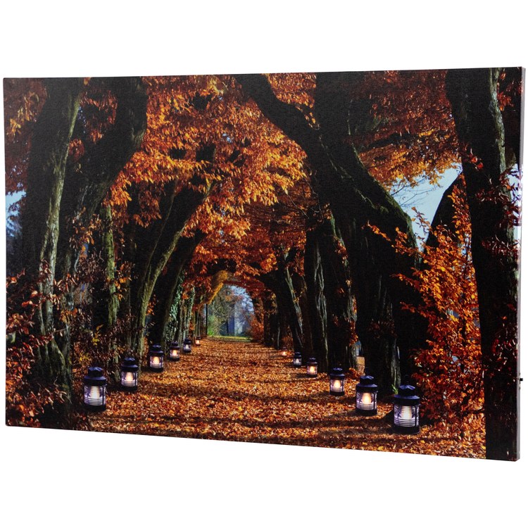 Seasonal Wall Art LED Tree Archway with Lanterns Fall