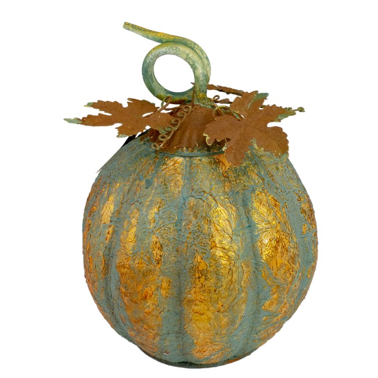 Seasonal Decor Pumpkins Berries and Sunflower Green 1 Piece - Thumbnail 2