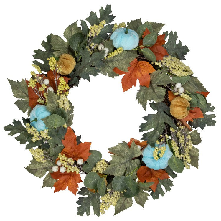 Artificial Wreath Gourds and Foliage 24 Inch - Thumbnail 2