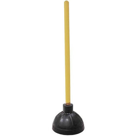 Plunger Force Cup 6 Inch Black Rubber Professional Style