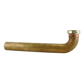 Waste Arm Slip Joint 1-1/2 x 15 Inch Brass 20 Gauge Rough Brass