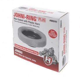 Wax Gasket Johni-Ring Jumbo with Horn 3 and 4 Inch Gold Specific Gravity 0.82-0.86 for Toilet Bowls