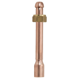 Faucet Riser Shank Nut 1/2 x 12 Inch Sweat Rough Brass Lead Free Brass
