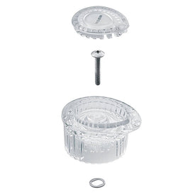 Replacement Clear Acrylic Knob Handle Kit for Posi-Temp Tub/Shower Trim
